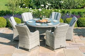 Our clearance outlet is the place to be if you can't find what you're looking for elsewhere. Maze Rattan Oxford 6 Seat Round Ice Bucket Dining Set With Venice Chairs The Clearance Zone