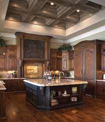 The kitchen shaker layout is famous for the clean lines and advanced look. Beautiful Dark Wood Kitchen Home Dream House House