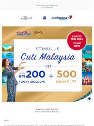 0 ratings0% found this document useful (0 votes). Malaysia Airlines Claim Up To Rm200 Stimulus Cuti Malaysia Incentive Now Milled