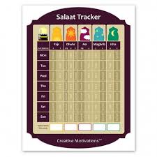 Creative Motivations Salaat Tracker Chart
