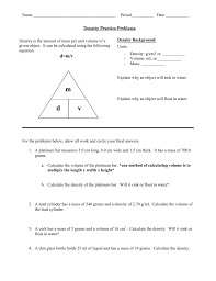 Question:a container is a rectangular prism. Density Practice Problems