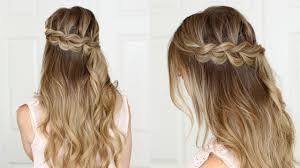 Shorter hair also tends to maintain more natural volume than longer hair, which is often weighed down by gravity. Half Up Pull Thru Braid Missy Sue Youtube