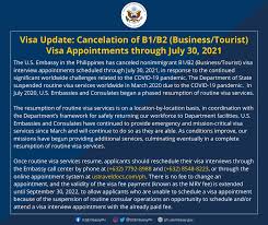 Consulate or embassy issues to people who have just qualified for u.s. Us Embassy Cancels Non Immigrant Visa Appointments Until July 30
