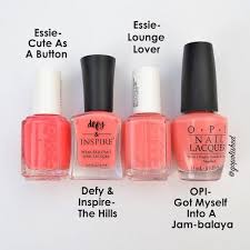 Essie 2016 Spring Collection Comparsions Nail Polish Coral Nail Polish Spring Nail Polish Colors