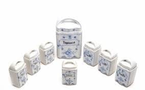 lot art vintage french kitchen canisters