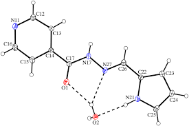 The independent molecular components of (I), showing the...