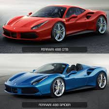 Ferrari 488 Gtb Vs Ferrari 488 Spider Design Comparison Ferrari 488 Ferrari Cars