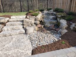 Each glacier stone is unique in size, shape & colour. Water Features Millstone Design Niagara Halton