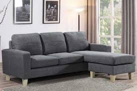 Admaston Charoal Grey Fabric Compact 3 Seater L Shaped Corner Sofa Cheap Sofa Beds Cheap Sofas Grey Corner Sofa