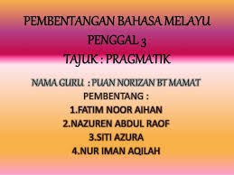 Sektor sumber teknologi pendidikan jpn melaka. Pragmantik Stpm