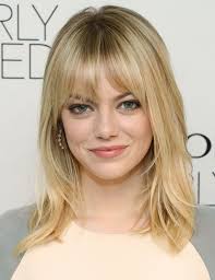 Emma Stone Photo Pics Wallpaper Photo 562942 Medium Length Hair With Bangs Emma Stone Hair Medium Length Hair Styles