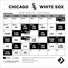 The cactus league averaged 7,900 fans per game this year, the most since 2016, and the cubs drew the five largest crowds in arizona spring training history. Chicago White Sox On Twitter Mark Your Calendars The Whitesox Begin The 2019 Cactus League Season On Saturday February 23 With Split Squad Games Vs The Los Angeles Dodgers At Camelback Ranch