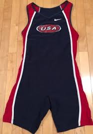 usa team issue nike wrestling singlet skinsuit vintage 90s