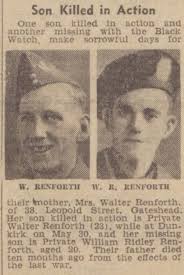 Renforth William Ridley Pte 4456375