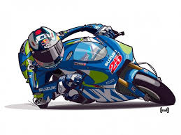 Moto Gp Illustration Vector Graphics From Studio Sine Gambar Seni