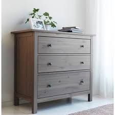 Amazon Com Ikea Hemnes Dresser Chest With 3 Drawers Solid Pine Gray Brown Ikea Home Bedroom Furniture