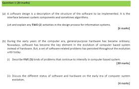 Era explorer the era installer application is the one that you need if you need to install era on your student's computers. Question 1 20 Marks A A Software Design Is A Chegg Com