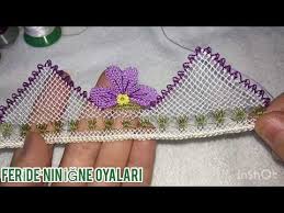 Dantel Anglez Uzerine Igne Oyasi Havlu Kenari Anlatimli Yapilisi Part 3 Youtube Boncuk Dantel Havlular