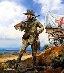 Australian Trooper Boer War American Military History Military Art Military Artwork