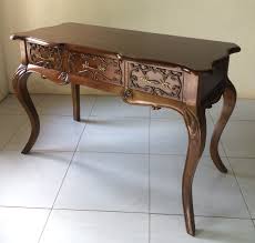 Antiker schreibtisch aus eiche mit zentralverriegelung & lederplatte, 1920er. Antiker Barock Louise Sekretar Rokoko Schreibtisch Breite122cm Rokoko Barockmobel Kunibert Antik Kunibert