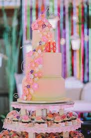 Sugar Flowers For A Garden Themed 18th Birthday Cake Www Mydebut Ph Debut Cake Cake Tower 18th Birthday Cake