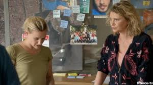 Showing editorial results for candice renoir. The Bomber Jacket Zipped With Embroidery Flowers And Butterflies Of Candice Cecile Bois Candice Renoir S06e01 Spotern