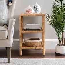 Rattan Accent Table With Shelf From Kirkland S In 2020 Kirklands Accent Table Rattan