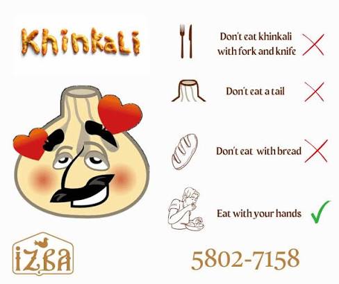 How to eat Georgian Khinkali?🙂 To enjoy khinkali, start by grasping the  tail with one hand while supporting it from underneath with the other. Take  a bite to savor the delicious broth
