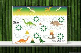 Dinosaur Sticker Chart Printable Potty Training Chart