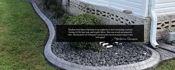 You can sometimes get a truck to pour concrete straight into your form; Custom Edge Landscape Curbing Llc In Haines City Fl