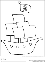 Pirate Coloring Pages Korsan Gemileri Boyama Sayfalari Desenler