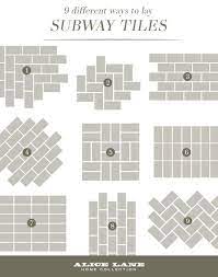 See more ideas about unique backsplash, tile layout, kitchen backsplash designs. 9 Different Ways To Lay Subway Tiles Alice Lane Home Interior Design Kitchen Tiles Backsplash Kitchen Wall Tiles Alice Lane Home