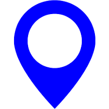 Blue map marker 2 icon - Free blue map icons