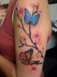 Pin By Michelle Meyers On Tattoo S Butterfly Tattoos For Women Blossom Tree Tattoo Butterfly Tattoo Designs