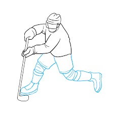 Vector illustration hockey smile stock illustrations. How To Draw A Hockey Player Really Easy Drawing Tutorial Hockey Players Hockey Drawing Hockey Player Costume