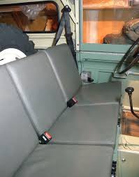 1960 Land Rover Restoration Seat Belts Completed Land Rover Seat Belt Seating