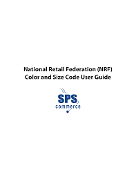 National Retail Federation Nrf Color And Size Code User