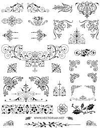 85 Free Vintage Vector Ornaments Pack Vintage Ornaments Ornaments Text Dividers