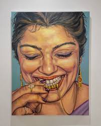 graupepillard portraits up now @vmoa1 👏🏽 • • • #GraceGraupePillard  #portraits #ValentineMuseumofArt