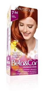 O cabelo ruivo natural é uma raridade: Tintura Beauty Color Bela Cor 7 64 Ruivo Natural Beauty Color