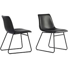 Better Homes Gardens Theodore Dining Chairs Set Of 2 Black Walmart Com In 2020 Dining Chairs Dining Chair Set Chair