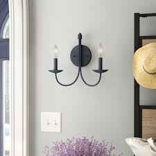 Laurel Foundry Modern Farmhouse Souders 2 Light Dimmable Candle Wall Light Reviews Wayfair