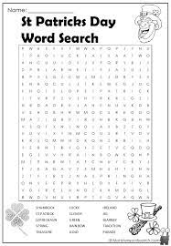 For most of my life, st. St Patricks Day Word Search Monster Word Search