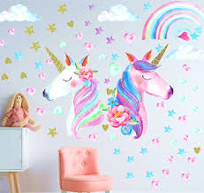 Check spelling or type a new query. Unicorn Wall Decal Stickers Wall Decals For Girls Bedroom Unicorn Rainbow Room Wall Decor For Girls Kids Bedroom Nursery Christmas Birthday Party Decoration 3 Sheets Walmart Com Walmart Com