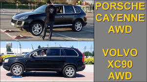 Новый кузов и салон автомобиля (экстерьер и интерьер). Porsche Cayenne 3 2 V6 Awd Vs Volvo Xc90 2 4 D5 Awd 4x4 Tests On Rollers Youtube