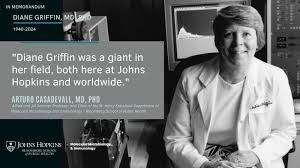 I'm very sad to post about the passing of Diane Griffin, MD, PhD. Diane…