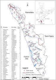 Map of rivers in kerala. Statistical Classification Of Streamflow Based On Flow Variability In West Flowing Rivers Of Kerala India Springerlink