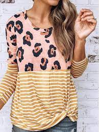 We did not find results for: Yellow Striped Leopard Print Long Sleeve Casual T Shirt T Shirts Tops