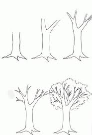 Boom Tekenen En Schilderen Zelfkunstmaken Nl Bomen Tekenen Boomtekening Bloemen Tekenen