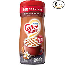It is used as a substitute of milk made of corn syrup, sweeteners and other flavourings such as vanilla or hazelnut. Amazon Com Coffee Mate Vanilla Caramel Powder Coffee Creamer 15 Oz Canister Pack Of 6 Nondairy Coffee Creamers Grocery Gourmet Food